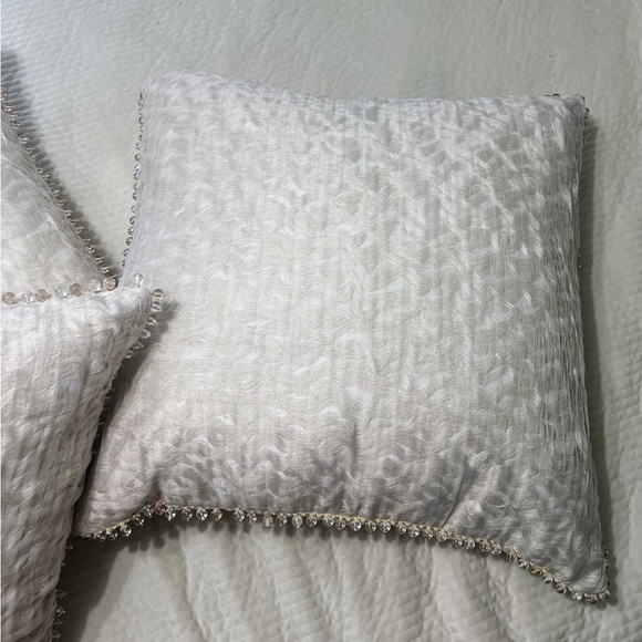 EASTERN ACCENTS -Harper Sheer Overlay Euro Sham , Set of 3 - Picture 8 of 16